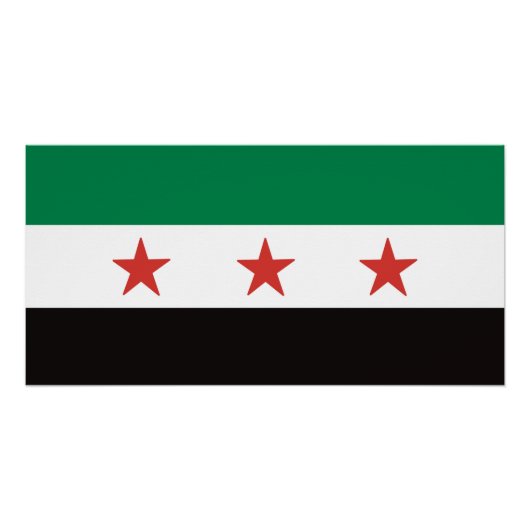 علم الثورة السورية ポスター (正面)