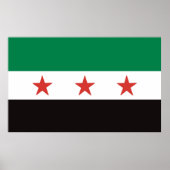 علم الثورة السورية ポスター (正面)