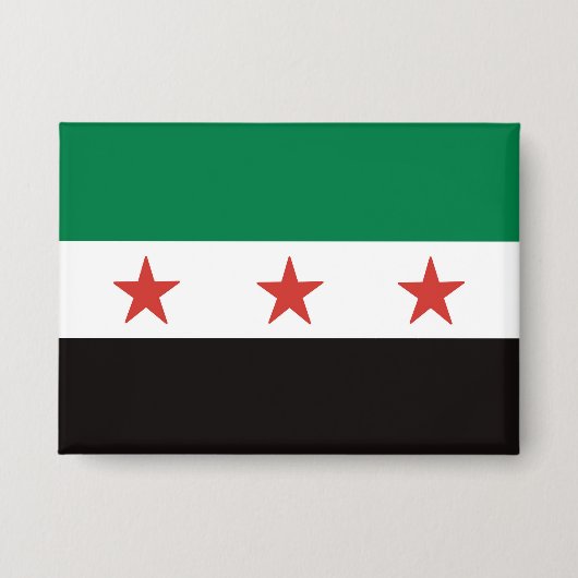 علم الثورة السورية 缶バッジ (正面)