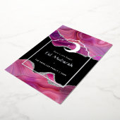 عيد مبارك وردي و فضي عقيق احباط عطلة سيارة 箔シーズンカード (回転した状態)