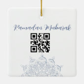 عيد مبارك カードを切る セラミックオーナメント (裏面)