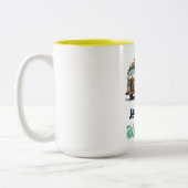 ع هدير البوسطة فيروز اغاني عربي – フェアウズアルボスタ ツートーンマグカップ (左)