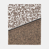 فن الخط العربيアラビア書道 フリースブランケット (正面)