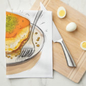 كنافة نابلسية حلوياتクナファアラビアスイーツ キッチンタオル (四つ折り)