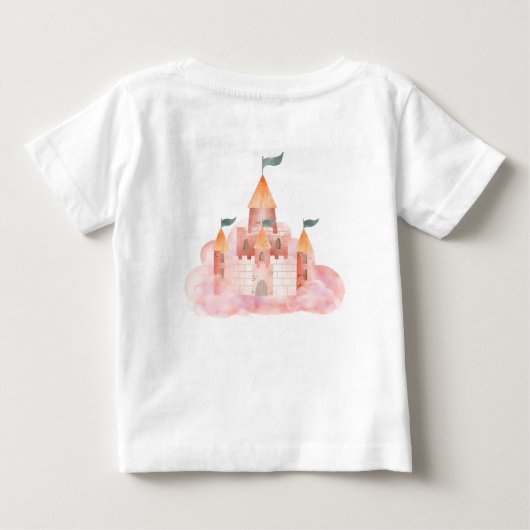 لتغييرهパーソナル化اسم بنت بالعربي زر ベビーTシャツ (裏面)