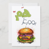 همبوورغر بالعربي مضحك – バーガープニーおもしろいミーム 招待状 (正面)