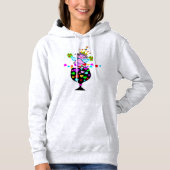 ♥ټ☘アイリッシュスワンキークイーンキャットの素晴らしいベーシックなトースト パーカ (正面)