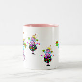 ♥ټ☘アイリッシュスワンキークイーンキャットファブクラシックラス ツートーンマグカップ (中央)