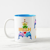 ♥ټ☘アイリッシュフリスキードルフィンカップルクラシックFab ツートーンマグカップ (左)