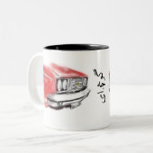 پیكان جوانان گوجه ای ツートーンマグカップ (正面左)