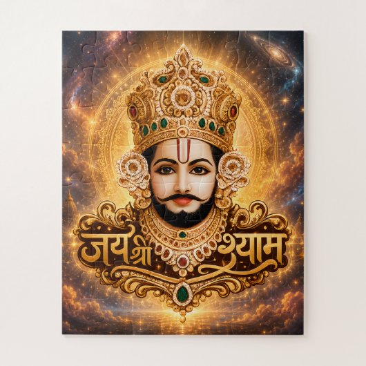 जय श्री खाटू श्याम जी भक्ति कला ジグソーパズル (縦)