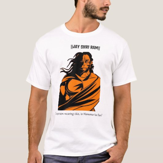 जय श्री राम हनुमान Tシャツ (正面)