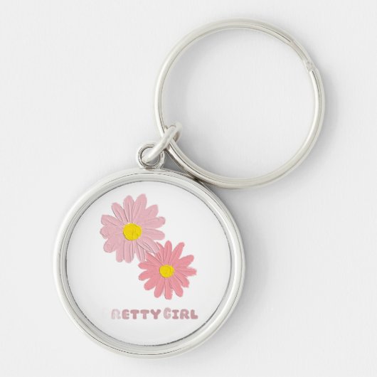 খ Keychain with pink and yellow キーホルダー (正面)
