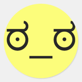 ಠ_ಠルック・オブ・インディーズASCCI文字アートおもしろい顔 ラウンドシール