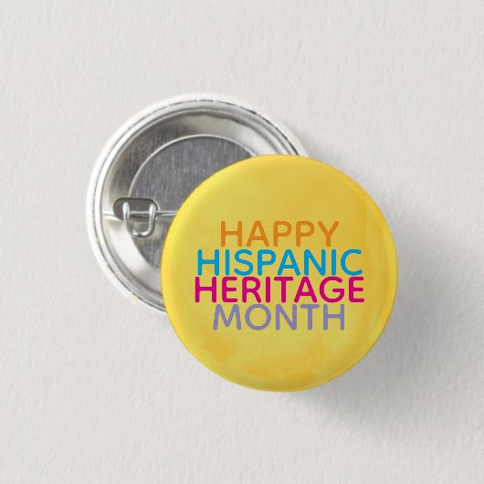 สุขสันต์เดือนแห่งมรดกของชาวสเปน 缶バッジ (正面&裏面)