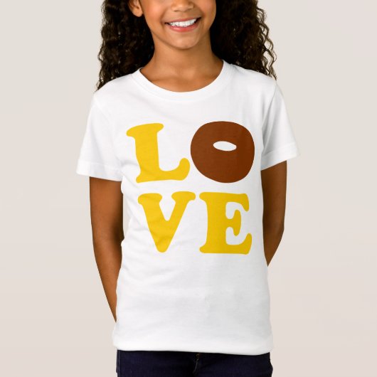 ღ♥ټドーナツ大好きベラちゃんガールズベビードール♥ღ Tシャツ (正面)