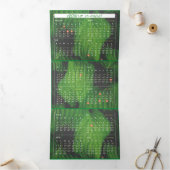 መልካም አዲስ ዓመት ካርድ 三つ折りクリスマスカード (内部)