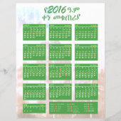 የኢትዮጵያ ቀን መቁጠሪያ 2016アムハラ暦エチオピア (正面)