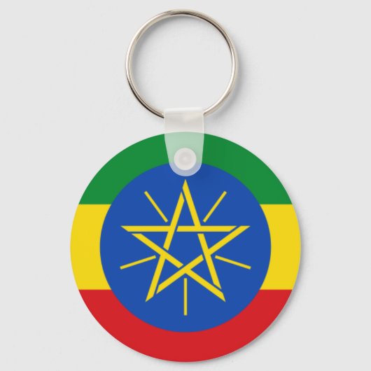የኢትዮጵያ ባንዲራエチオピア国旗のキーチェーン キーホルダー (正面)