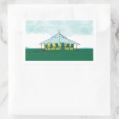 የኦርቶዶክስ ተዋህዶ ስቲከርエチオピア正教会 長方形シール (バッグ)