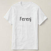 ፈረንጅフェレンジオニエントアマリックおもしろいエチオピア Tシャツ (デザイン正面)