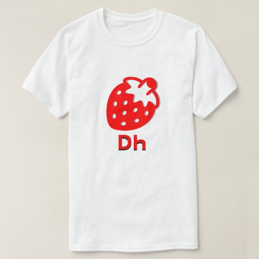 ᎠᏂ – チェロキーのイチゴ Tシャツ (デザイン正面)