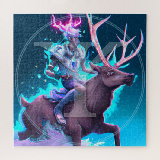 ᛉルーンパズル | Anglo-Saxonバイキング言語芸術 ジグソーパズル (横)