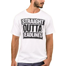 〆切地獄 Funny Student Life Tシャツ
