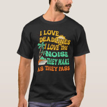 〆切大好き、音も大好きTシャツ