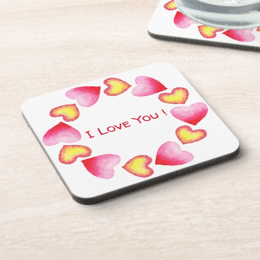 あсなたを愛するロマンチックなバレンタインデー コースター (左側)