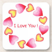 あсなたを愛するロマンチックなバレンタインデー コースター (正面)