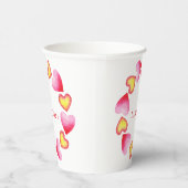 あсなたを愛するロマンチックなバレンタインデー 紙コップ (右)