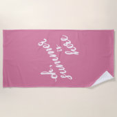 あぁ夏が来た ビーチタオル (正面)