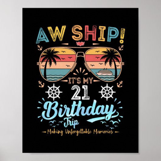 あぁ船旅!21歳の誕生日旅行 ポスター (正面)