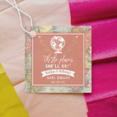 「あぁ、どこに行くんだ!」 旅行マップ赤ちゃんシャワー フェイバータグ