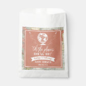 「あぁ、どこに行くんだ！」 旅行マップ赤ちゃんシャワー フェイバーバッグ (正面)