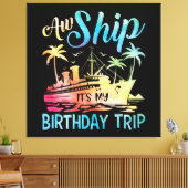 あぁ、なんてこった！誕生日旅行だ キャンバスプリント (インサイチュ (リビング))