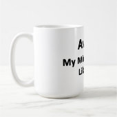 あぁ…中指がお前のこと好き コーヒーマグカップ (左)