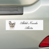 あぁ～新枝秋田バンパーステッカー バンパーステッカー (車上)