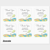 『あぁ、赤ちゃん、あなたが行く場所!』シャワー感謝祭 スクエアシール (シート)