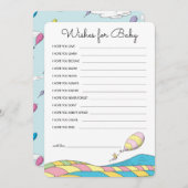 『あぁ、赤ちゃん、あなたが行く場所』 - 女の子の赤ちゃんへの願い ノートカード (正面/裏面)