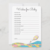 『あぁ、赤ちゃん、あなたが行く場所』 - 女の子の赤ちゃんへの願い ノートカード (正面)