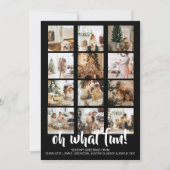 ああおもしろい写真クリスマスパーソナライズされた シーズンカード (正面)