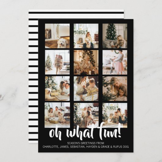 ああおもしろい写真クリスマスパーソナライズされた シーズンカード (正面/裏面)