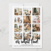 ああおもしろい写真クリスマスパーソナライズされた シーズンカード (正面)