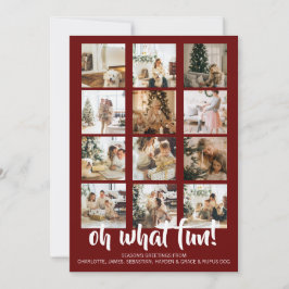 ああおもしろい写真クリスマスパーソナライズされた シーズンカード