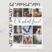 ああおもしろい写真クリスマスパーソナライズされた シーズンカード (正面/裏面)