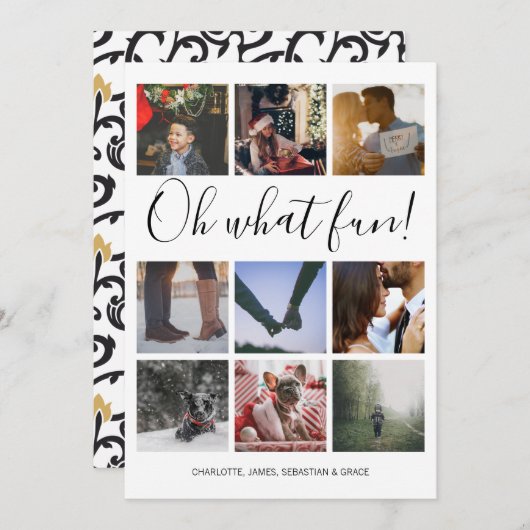 ああおもしろい写真クリスマスパーソナライズされた シーズンカード (正面/裏面)