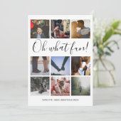 ああおもしろい写真クリスマスパーソナライズされた シーズンカード (スタンド正面)