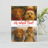 ああおもしろい写真クリスマスパーソナライズされた シーズンカード (スタンド正面)